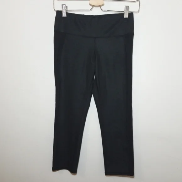 ALO Yoga Black Capri Leggings High Waist Stripe Size Small - Picture 6 of 11